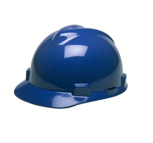 MSA USA Standard V-GARD, Slotted Cap Blue (FAS-TRAC Suspension)